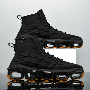 Nomad 440 High-Top Knit Sneaker in black (MODEL440BLK)